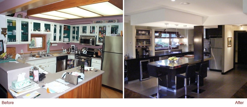 Before and After Photo - IDEATE Interior Design